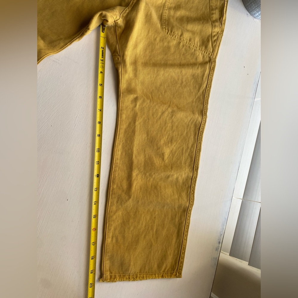 Nili Lotan Luna Pants Mustard linen blend Size 2 - Picture 9 of 15